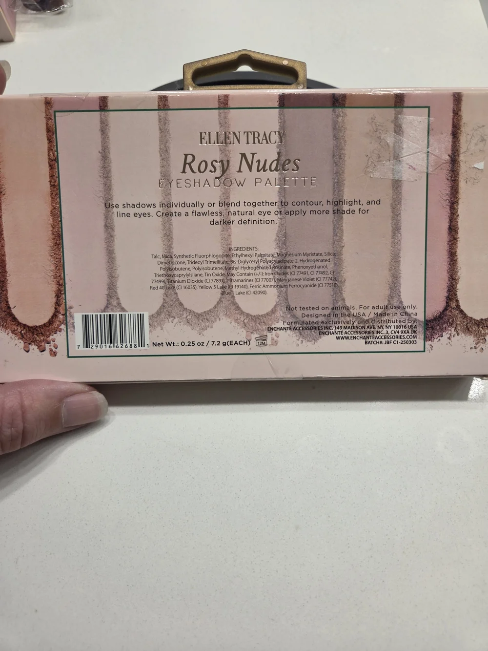 Ellen Tracy Rosy Nudes Eyeshadow Palettes - Pink Nude Shades